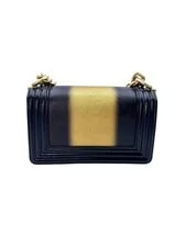 Chanel LeBoy &Metallic Quilted Flap With Buckl 2