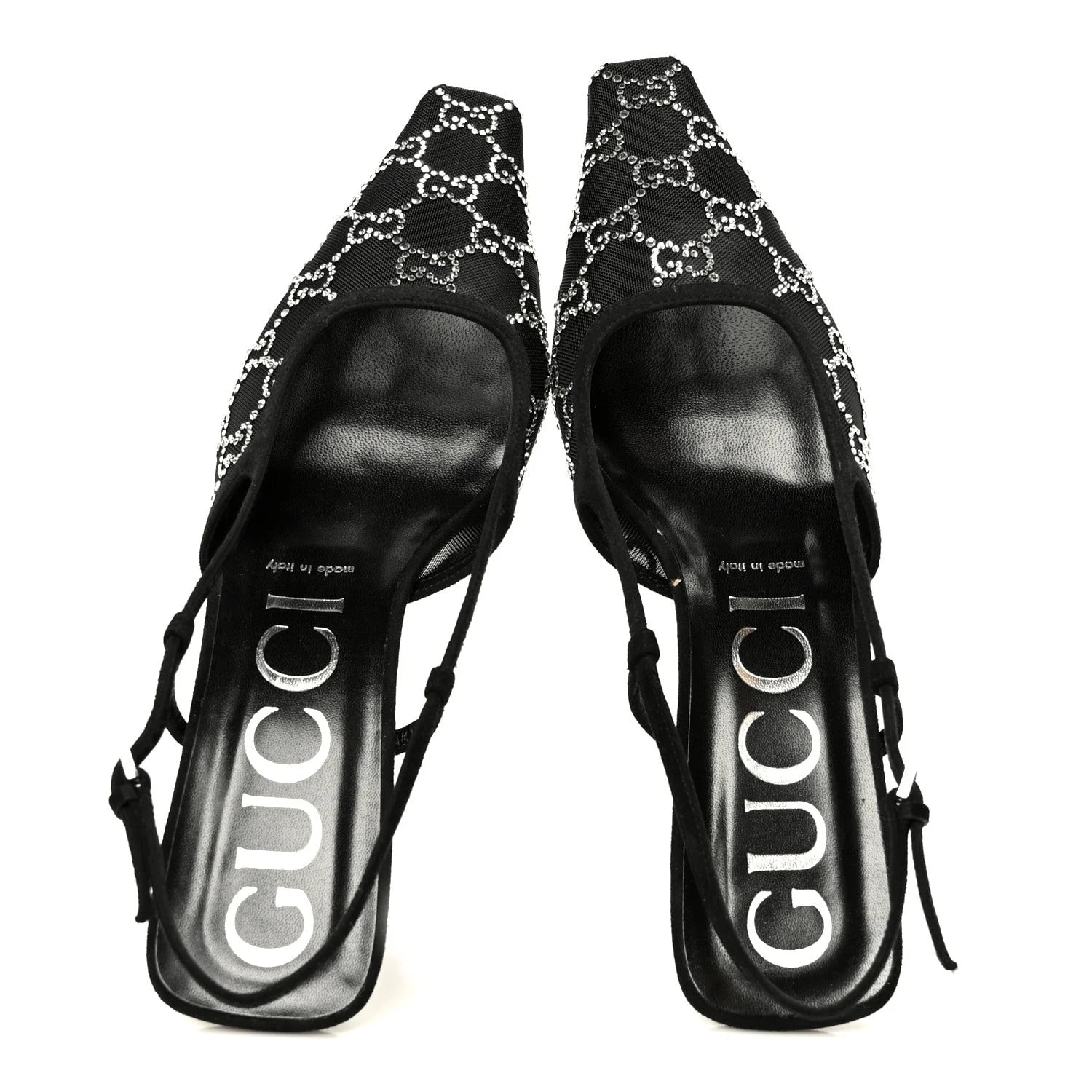 Tela Retino Kid Scamosciato GG Square G 35mm Slingback 39 2