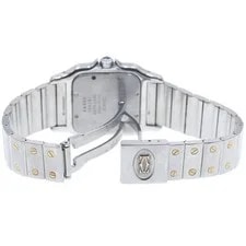 Cartier Santos GalbeeLM W20011C4 Date YG Bezel Quartz Watch_958634 4