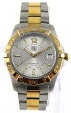 TAG Heuer Aquaracer WAF1120.BB0807 Swiss Quartz Gold Tone Silver 2