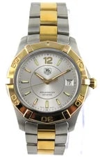 TAG Heuer Aquaracer WAF1120.BB0807 Swiss Quartz Gold Tone Silver 3