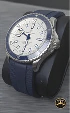Breitling Superocean 42MM a17375e71g1s1 White Dial Blue Rubber Band Steel 3