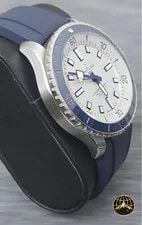 Breitling Superocean 42MM a17375e71g1s1 White Dial Blue Rubber Band Steel 4