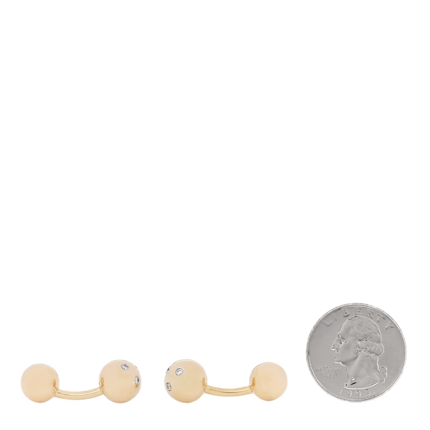 18K Yellow Gold Etoile Cufflinks 2