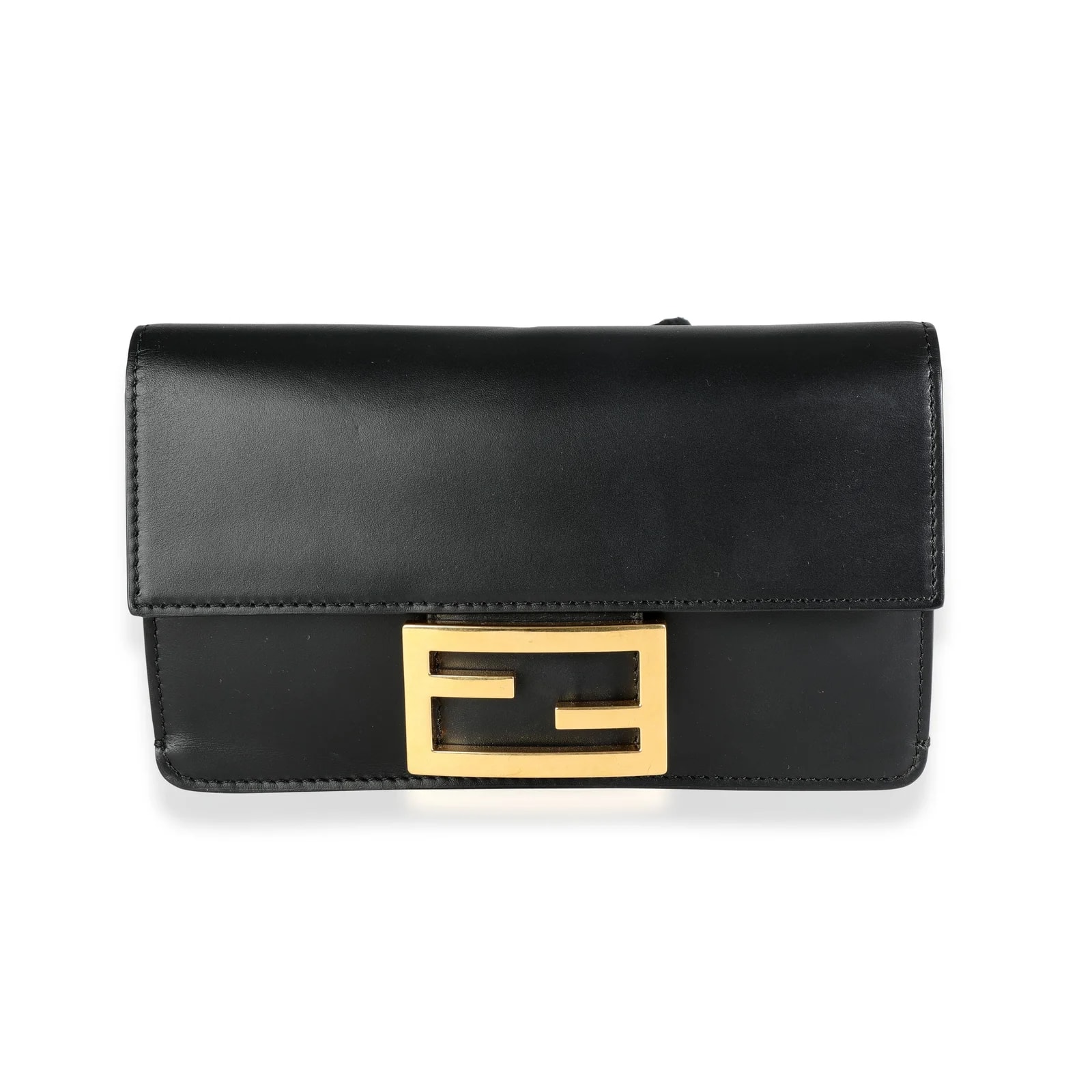 Fendi — Fendi Mini Flat Baguette With Strap — Handbag — resale