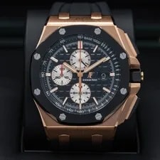 Audemars Piguet Royal Oak Offshore in 18k Rose Gold 44mm Ceramic Bezel Full Set! 2