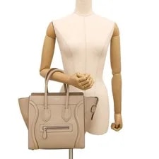 Celine Luggage Shopper Old Logo Dune Bei 3