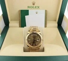 2018 Rolex Day-Date 228238 Champ Baguette Diamond 18kt President With Paper 40mm 3