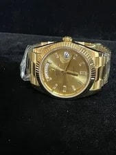 2018 Rolex Day-Date 228238 Champ Baguette Diamond 18kt President With Paper 40mm 4