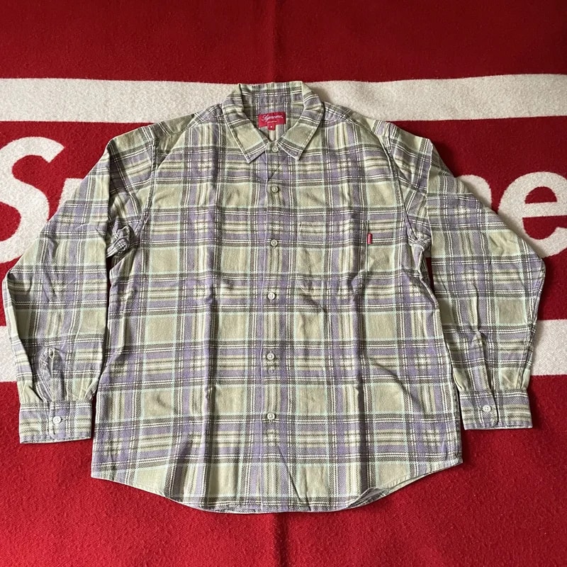 Supreme — Supreme - Printed Plaid Shirt S/S2020 (Fits M — streetwear — resale