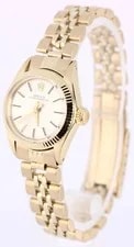 Rolex Oyster Perpetual 18k Gold Silver 24mm Fluted Jubilee 6719 3