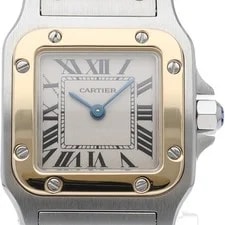 Cartier — Cartier Santos Galbe SM Two-tone W20012C4 K18YG/Stainless Steel WomenW... — Watch — resale