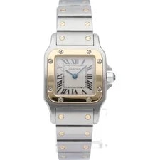 Cartier Santos Galbe SM Two-tone W20012C4 K18YG/Stainless Steel WomenW... 2