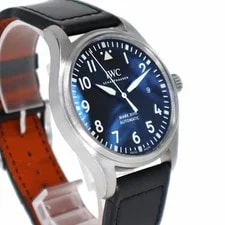 IWC IW327001 Mark 18 Automatic Date Black Stainless Steel/leather 3