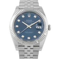 Rolex — Rolex Datejust 41 Blue Diamond Dial Steel Jubilee 126334 — Watch — resale
