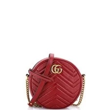 Gucci — Gucci GG Marmont Round Matelasse Mini — Handbag — resale