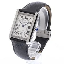 Cartier Tank Solo XL WSTA0029 Date Silver Dial Automatic Watch_967661 2