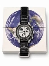 Swatch X Omega Moonswatch Mission To Earthphase | Black Gray S033M700 2