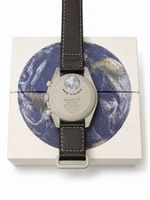 Swatch X Omega Moonswatch Mission To Earthphase | Black Gray S033M700 3
