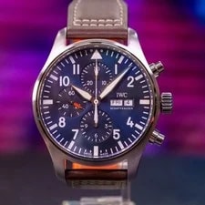 IWC — IWC Pilot Chronograph 'Le Petit Prince' Blue Box & Papers IW377714 — Watch — resale