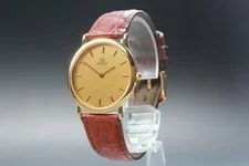 1990s Near Omega de Ville Cal.1378 195.0075.2 Gold Dial Qz 3