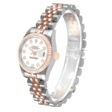 Rolex Datejust Steel Rose Gold White Diamond Dial 179171 4
