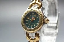 TAG Heuer — TAG Heuer SEL Elegance WG1426 Green Dial Gold & Steel Link ’S — Watch — resale