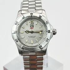 Excellent TAG Heuer Professional Silver Quartz Diver's With Gray Dial 3