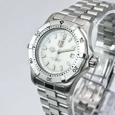 Excellent TAG Heuer Professional Silver Quartz Diver's With Gray Dial 4