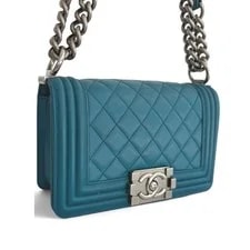 Chanel Boy Bag Small Quilted Ruthenium Chain Flap Crossbody 2