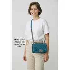 Chanel Boy Bag Small Quilted Ruthenium Chain Flap Crossbody 4