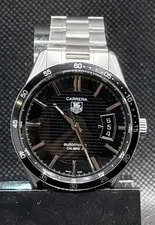TAG Heuer Carrera WV211M.BA0787 Calibre 5 Automatic 39mm Black Dial Box EXC 3