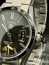 TAG Heuer Carrera WV211M.BA0787 Calibre 5 Automatic 39mm Black Dial Box EXC 4