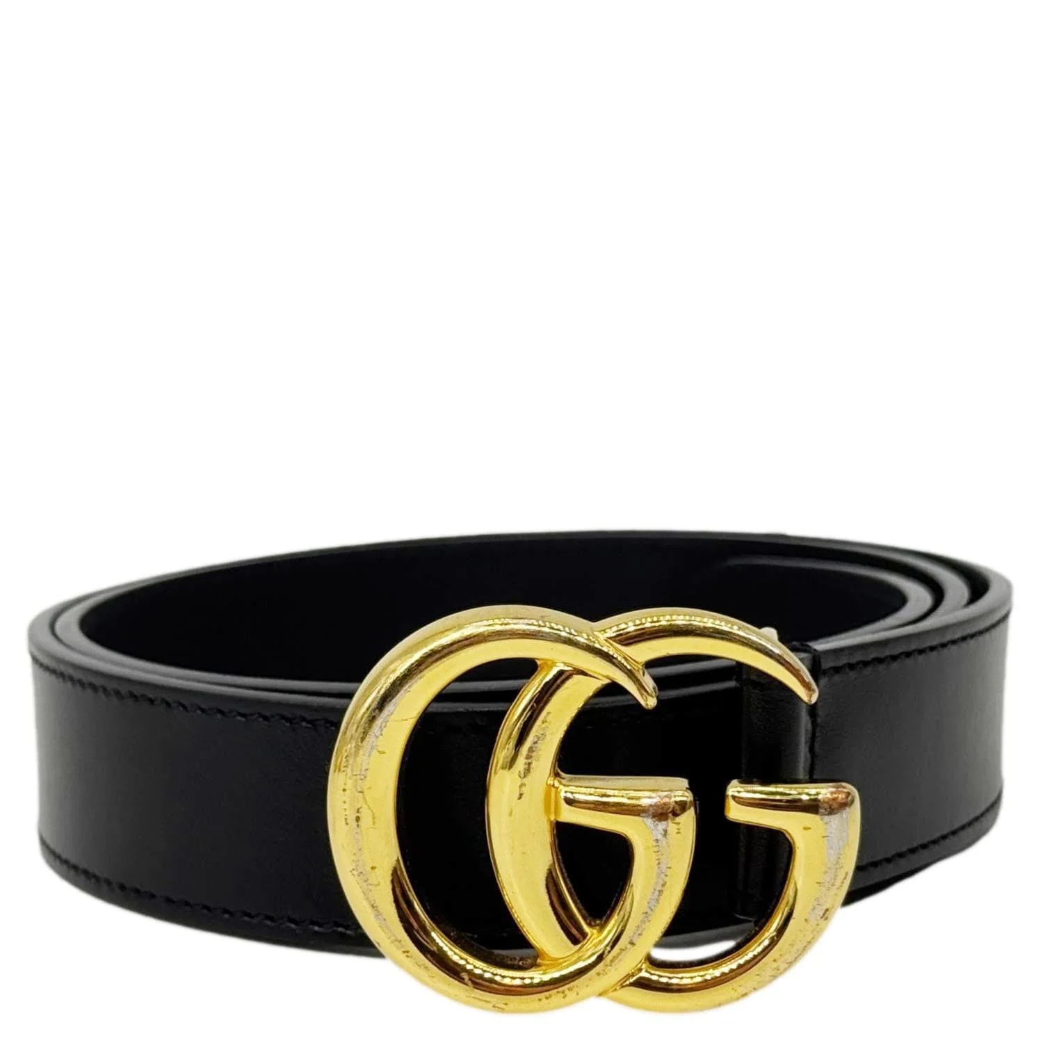Gucci — Gucci GG Buckle Marmont Thin Belt Size 85.34 414516 — Accessory — resale