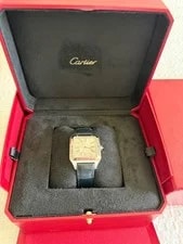 Cartier Santos-dumont 43.5 X 31.4 Mm Steel (WSSA0022) Crocodile Skin 3