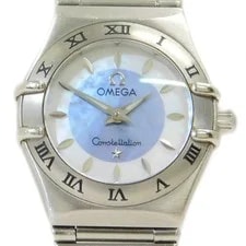 Omega Constellation Mini Stainless Steel Quartz Blue Dial 3