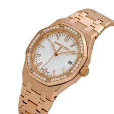 Audemars Piguet Royal Oak 77451OR.ZZ.1361OR.03 '' Rose Gold Silver Dial 3