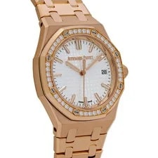 Audemars Piguet Royal Oak 77451OR.ZZ.1361OR.03 '' Rose Gold Silver Dial 4