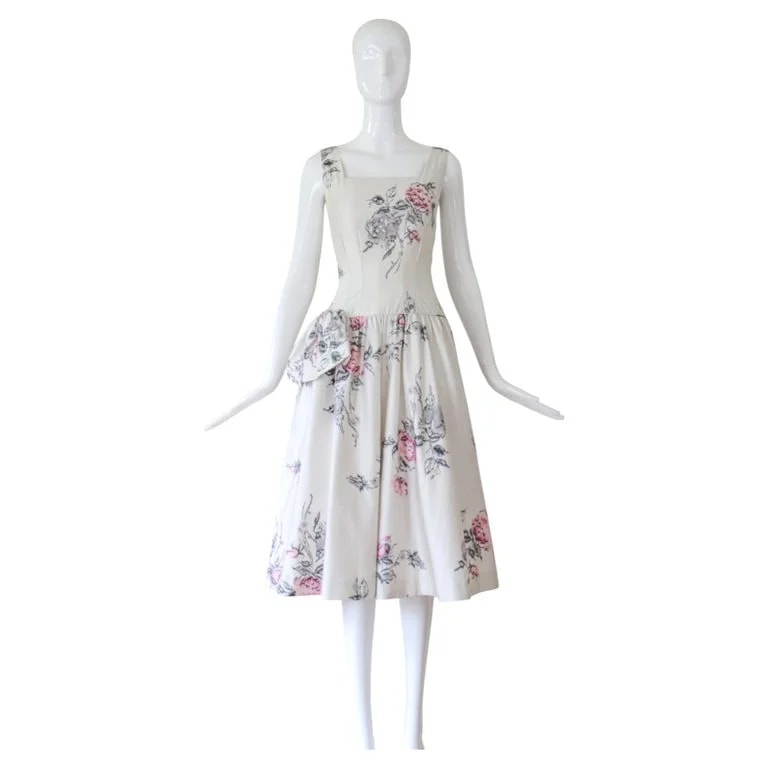 1950s and Sequin Print Dress Cocktail Dress US 4 UK 8 — Clothing — resale