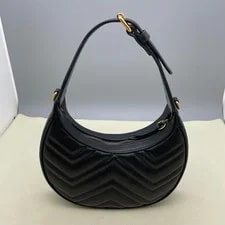 Gucci GG Marmont Half Moon Top Handle Chain Auth 4