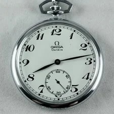 Omega Geneve Pocket Manual Winding Small Seconds White Dial 2