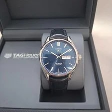 Tag Heuer — TAG Heuer Carrera Calibre 5 Automatic WAR201E Blue Dial Day-Date — Watch — resale
