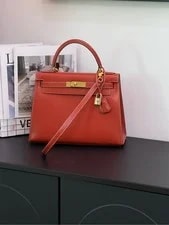 Hermès — Auth Hermès Kelly 28 Dual Strap Crossbody — Handbag — resale
