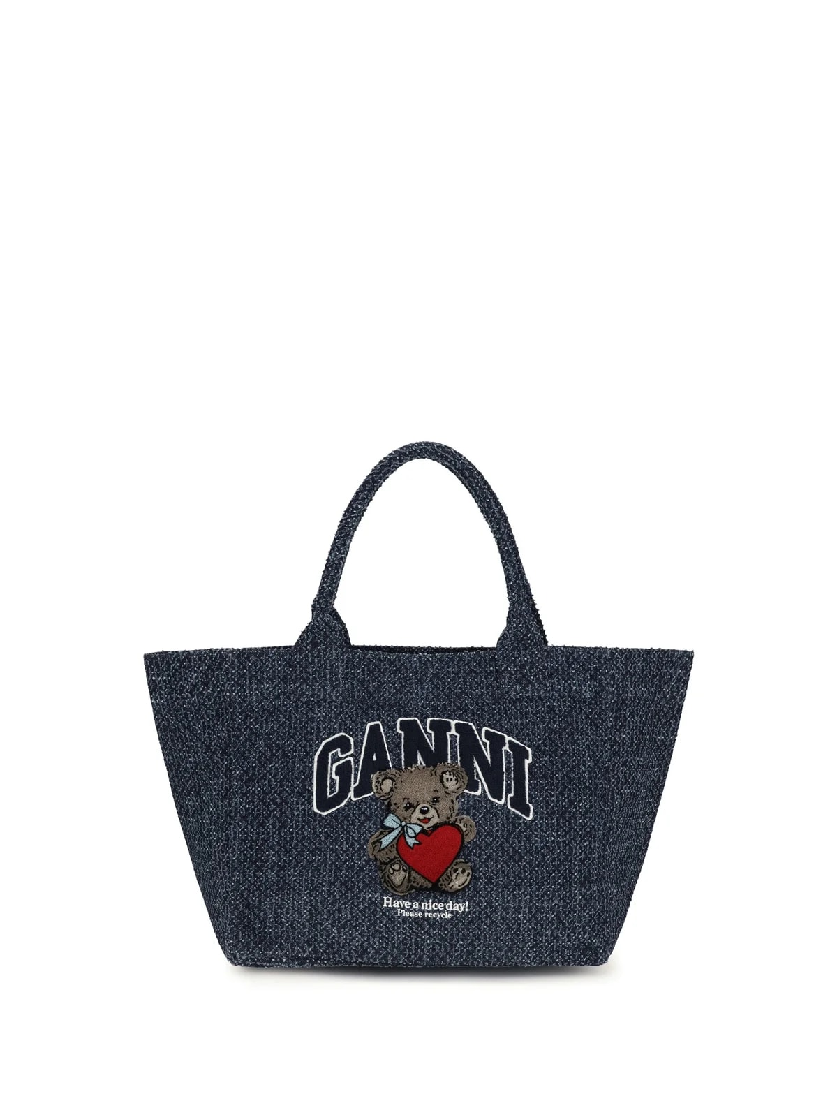 Ganni — Ganni Bear-Embroidered — — Handbag — resale