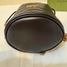 Gucci GG GHW GG Marmont Mini Bucket Chain 575163 3