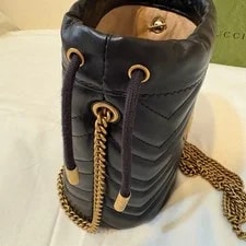 Gucci GG GHW GG Marmont Mini Bucket Chain 575163 4