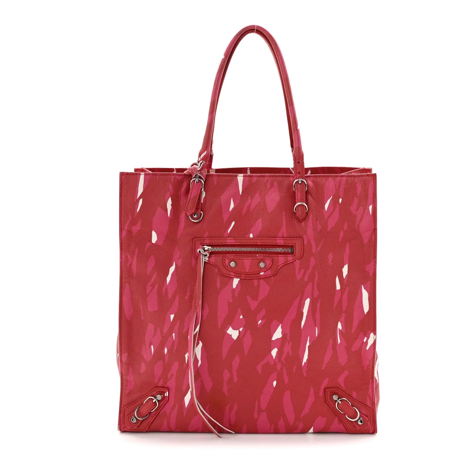 Balenciaga — Supple Printed Papier A5 Zip Around — Handbag — resale