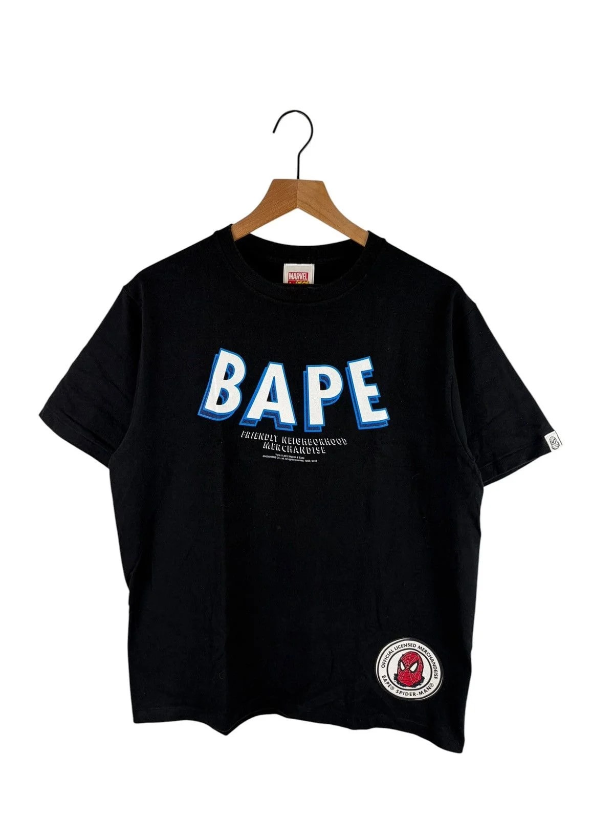 BAPE — 2012 Bape Spider Man Collaboration Tee — streetwear — resale