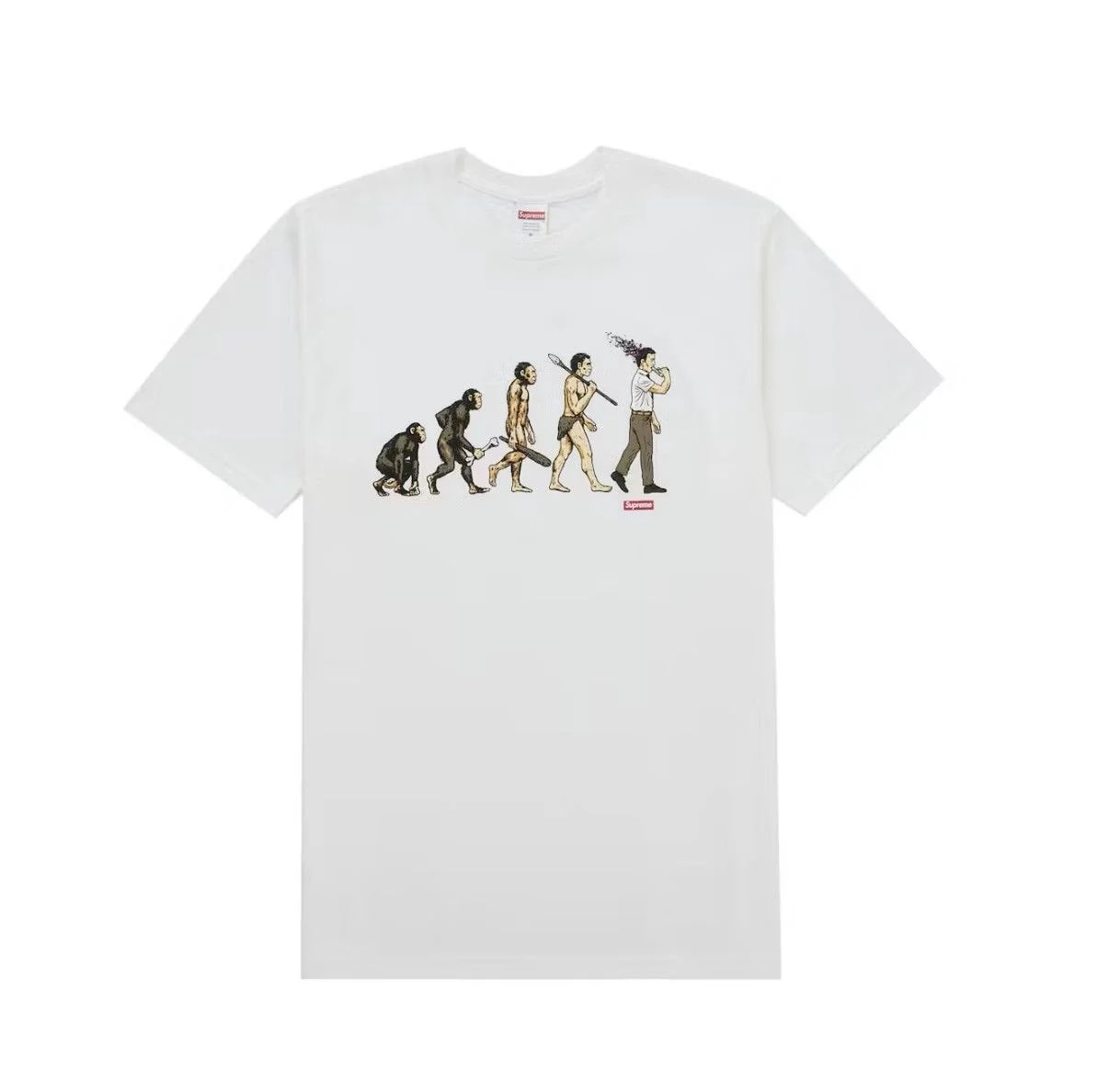 Supreme — Supreme X Sean Cliver Evolution Tee () — streetwear — resale