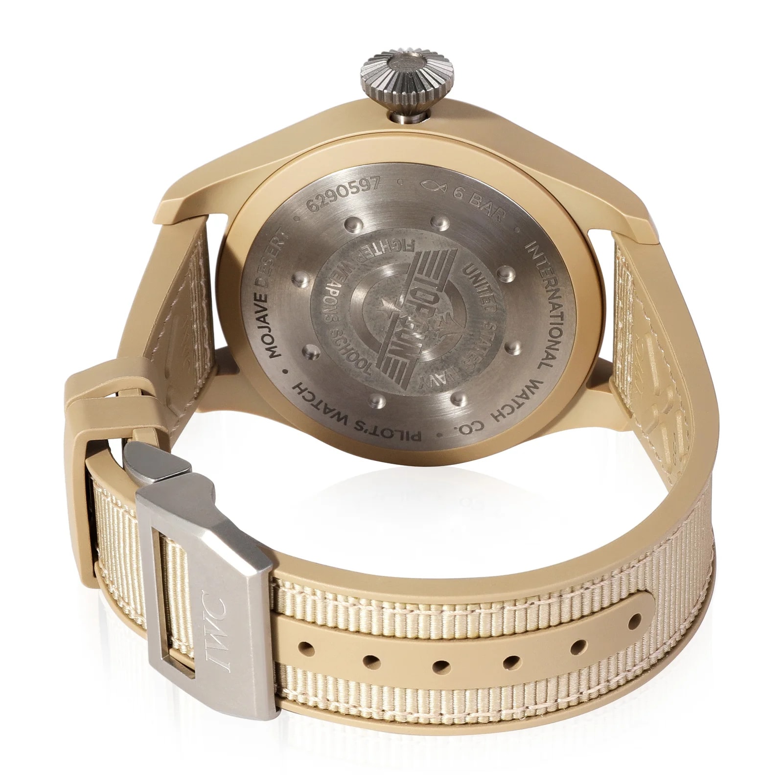 IWC Big Pilot Top Gun Mojave Desert Edition Iw506003 Ceramic Gray Wrist 2